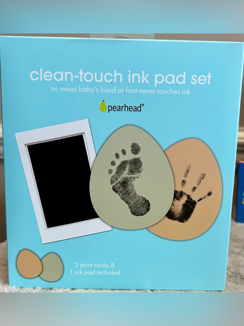 Pearhead Clean-Touch Ink Pad Set — Brand New